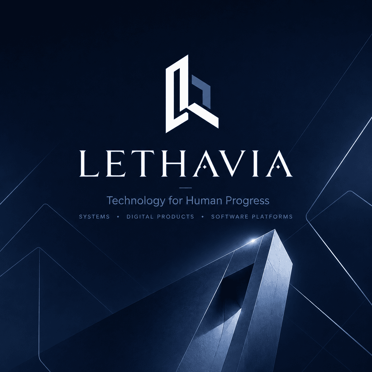 An identity built around precision — The Lethavia visual system combines a strong technology presence, calm mineral surfaces, and an editorial structure designed to remain coherent as the company evolves.
